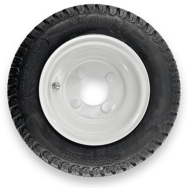 Rubbermaster - Steel Master Rubbermaster 16x6.50-8 4 Ply S-Turf Tire and 4 on 4 Stamped Wheel Assembly 598972 - main